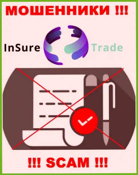 Верить Insure Trade весьма рискованно !!! На своем сервисе не разместили лицензию на осуществление деятельности