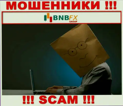 Перейдя на веб-сайт обманщиков BNB-FX Com мы обнаружили полное отсутствие информации об их руководителях