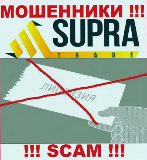 Организация SupraTrade Io - это МОШЕННИКИ !!! У них на сайте нет данных о лицензии на осуществление деятельности