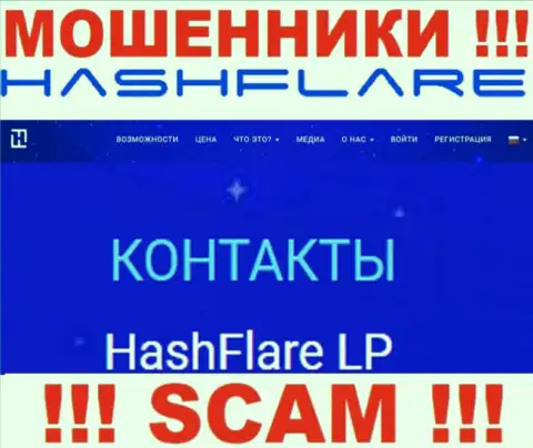 Инфа о юр лице internet мошенников HashFlare LP