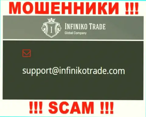 Вы обязаны помнить, что связываться с компанией Infiniko Trade даже через их е-майл довольно опасно - это жулики