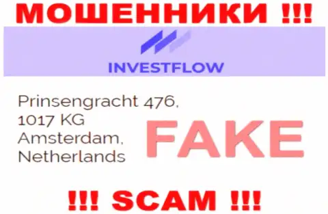 Верить информации, что Invest-Flow опубликовали на своем сайте, относительно юридического адреса, не советуем
