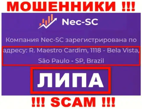 Где именно находится компания NEC-SC Com неизвестно, инфа на интернет-портале фейк
