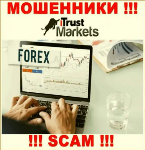 Не нужно совместно работать с интернет-мошенниками TrustMarkets, направление деятельности которых Forex