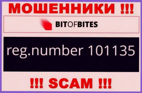 Регистрационный номер компании Bitofbites Limited, который они указали на своем сайте: 101135