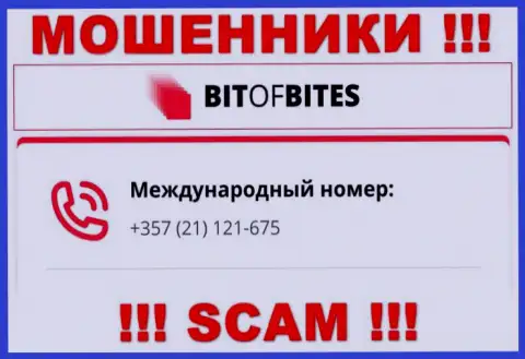 С какого именно номера будут звонить мошенники из компании BitOfBites неизвестно, у них их немало