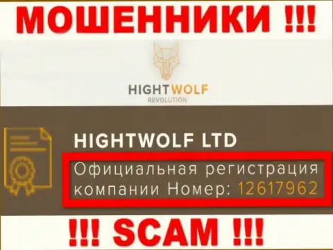 Присутствие номера регистрации у HightWolf Com (12617962) не говорит о том что организация порядочная