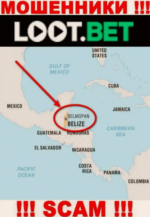 Советуем избегать сотрудничества с internet ворами Loot Bet, Belize - их юридическое место регистрации