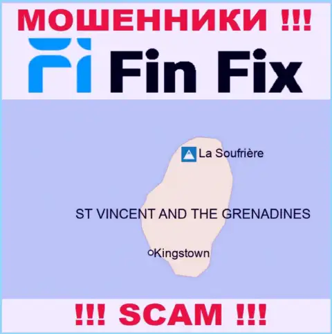 Fin Fix расположились на территории St. Vincent & the Grenadines и беспрепятственно присваивают денежные активы