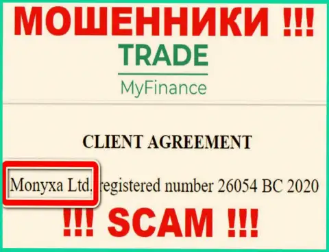 Вы не сумеете сберечь собственные финансовые средства связавшись с компанией TradeMyFinance, даже если у них имеется юридическое лицо Монайкса Лтд