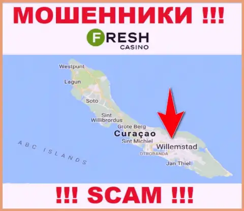 Curaçao - здесь, в офшоре, отсиживаются интернет шулера FreshCasino