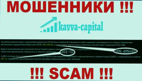 Вы не вернете деньги из компании Kavva Capital, даже зная их лицензию на осуществление деятельности с официального сайта