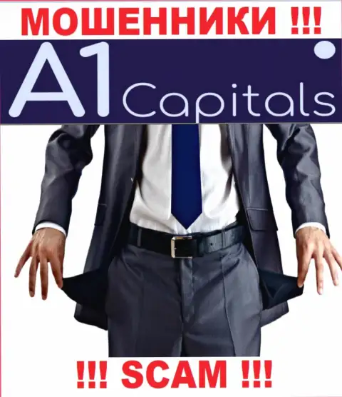 Не верьте в возможность заработать с интернет кидалами A1 Capitals - это капкан для доверчивых людей