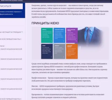 Условия для трейдинга Форекс дилингового центра Киексо описаны в публикации на онлайн-ресурсе Listreview Ru