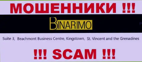 Binarimo Com - это мошенники !!! Скрылись в офшоре по адресу - Suite 3, ​Beachmont Business Centre, Kingstown, St. Vincent and the Grenadines и прикарманивают денежные активы людей