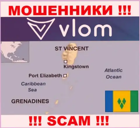 Vlom базируются на территории - Сент-Винсент и Гренадины, избегайте сотрудничества с ними