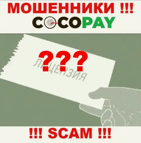 Будьте осторожны, организация Coco Pay не смогла получить лицензию - это internet-мошенники